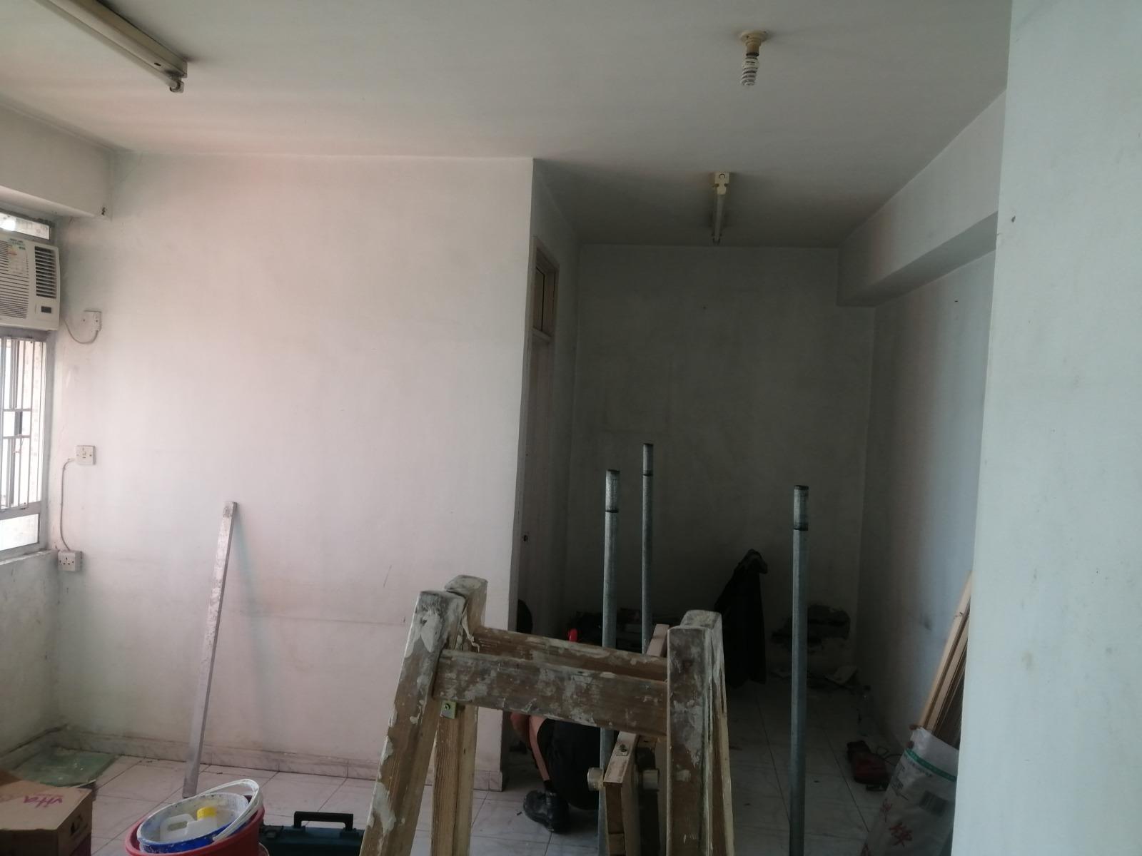 室內間隔工程施工前